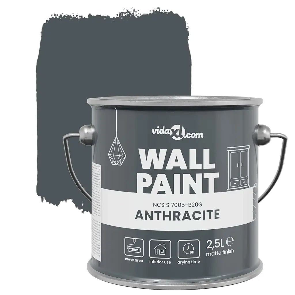 Pittura murale Grigio 2,5 L Stampa da parete CFW5175716