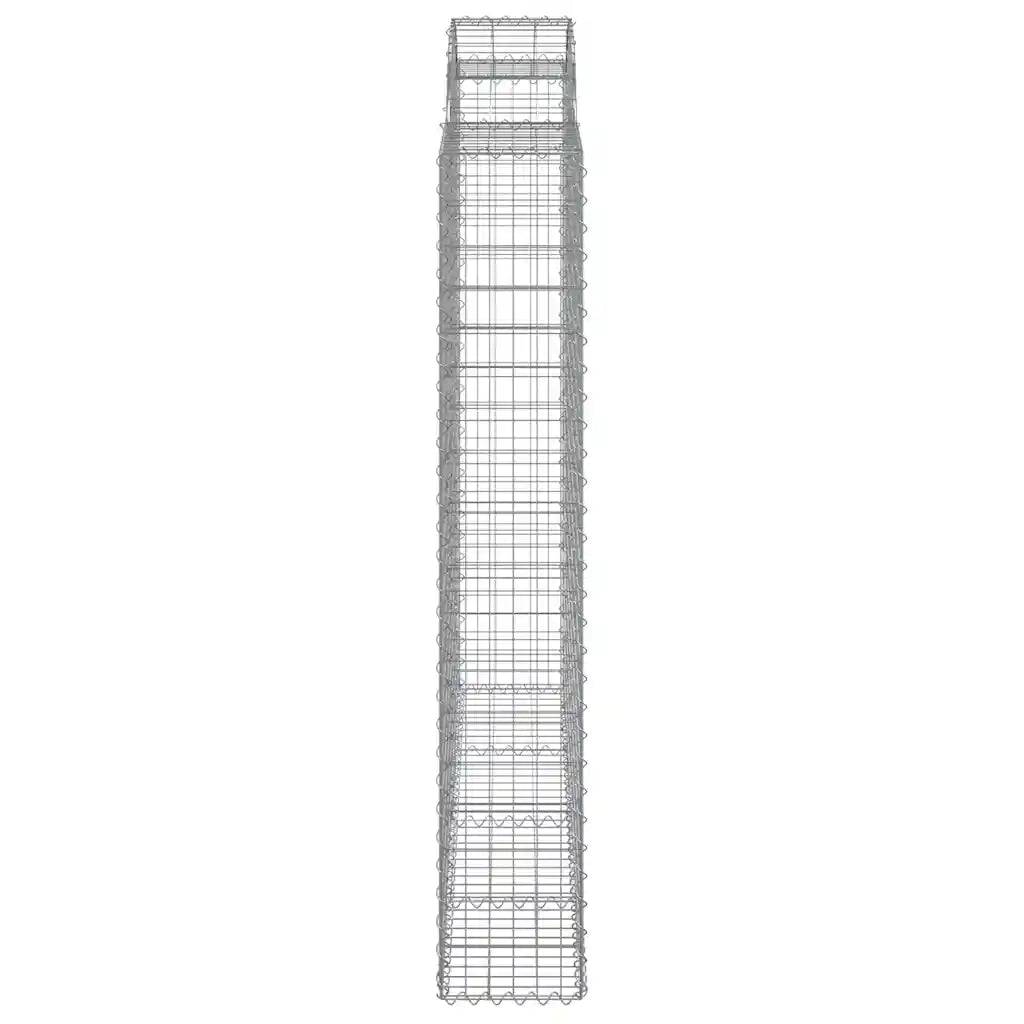 Cesti Gabbioni ad Arco 9 pz 200x50x180/200 cm Ferro Zincato 3146411