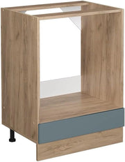 Mobile per forno da incasso R-Line, Grigio-blu, 60 cm senza piano di lavoro, per la libera combinazione all'interno di sistemi cucina modulari
