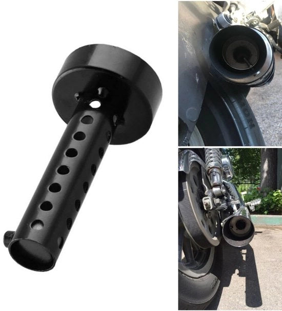 Sistema di scarico universale 60mm - Silenziatore - Baffle - Raffreddamento - Rimovibile - Nero
