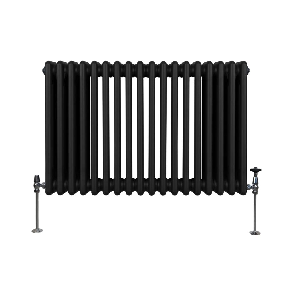 Termosifone Radiatore a 3 colonne per riscaldamento centralizzato Nero 60x83cm