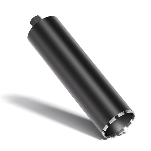 Punta diamantata per carotatrice Ø 132 mm, lunghezza 450 mm, UNC 1¼, ingranaggio a denti diritti, rendimento elevato, per carotaggio a umido, corona diamantata per calcestruzzo, pietra, granito