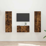 Set mobile TV 5 pcs Rovere fumé Legno multistrato