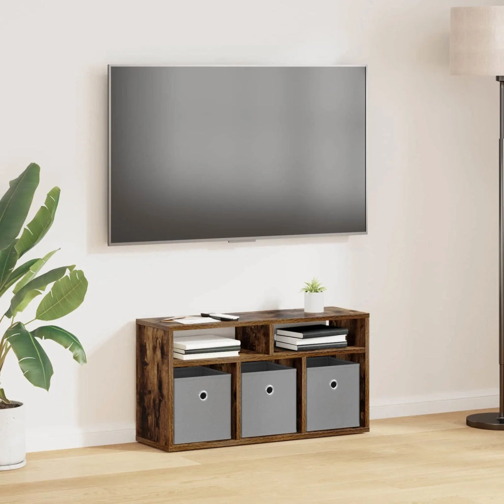 Lowboard con cassetto Rovere fum¨¦ 72 x 22,5 x 38 cm CFW2472849