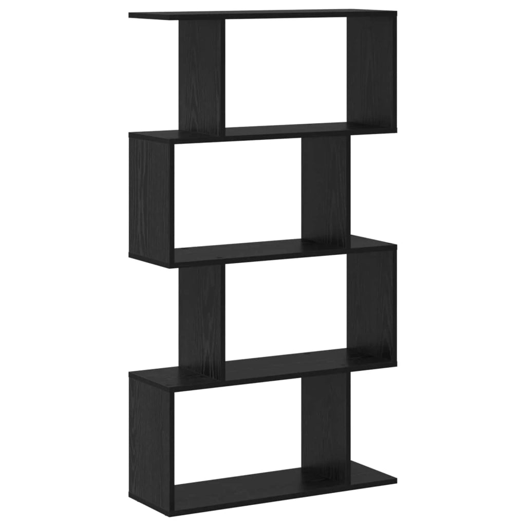 Armadio per Libri Rovere Nero 70 x 24 x 129 cm