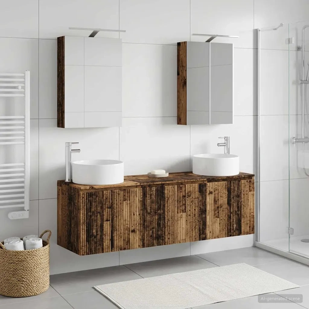 Set di Armadi da Bagno 5 pcs Legno antico Legno ingegnerizzato 3406557