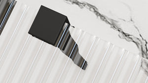 Parete Doccia Rea Aero Intimo Black Mat 120