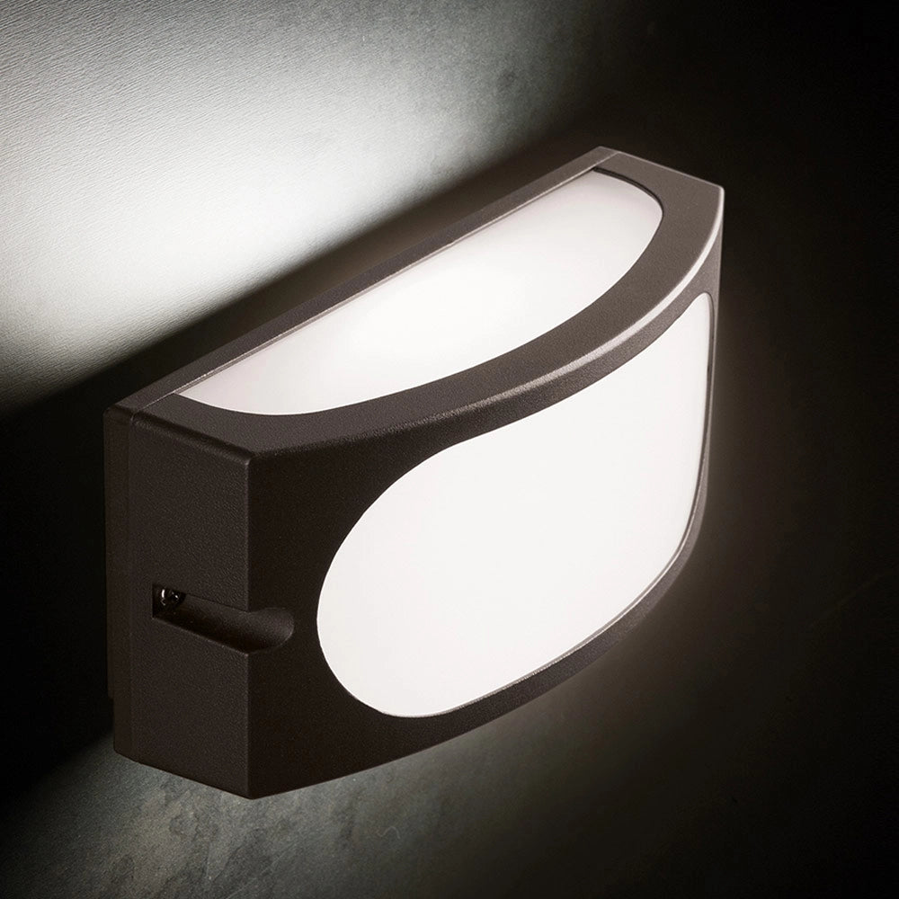 Lampada Applique da Esterno a Parete Interno Giardino Dive Sovil Colore: Marrone