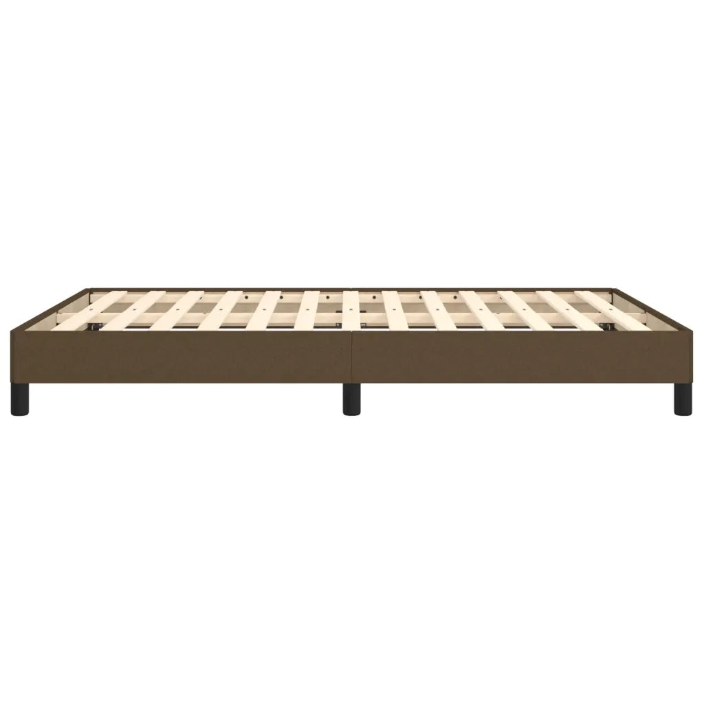 Giroletto senza Materasso Marrone Scuro 140x190 cm Tessuto 346715