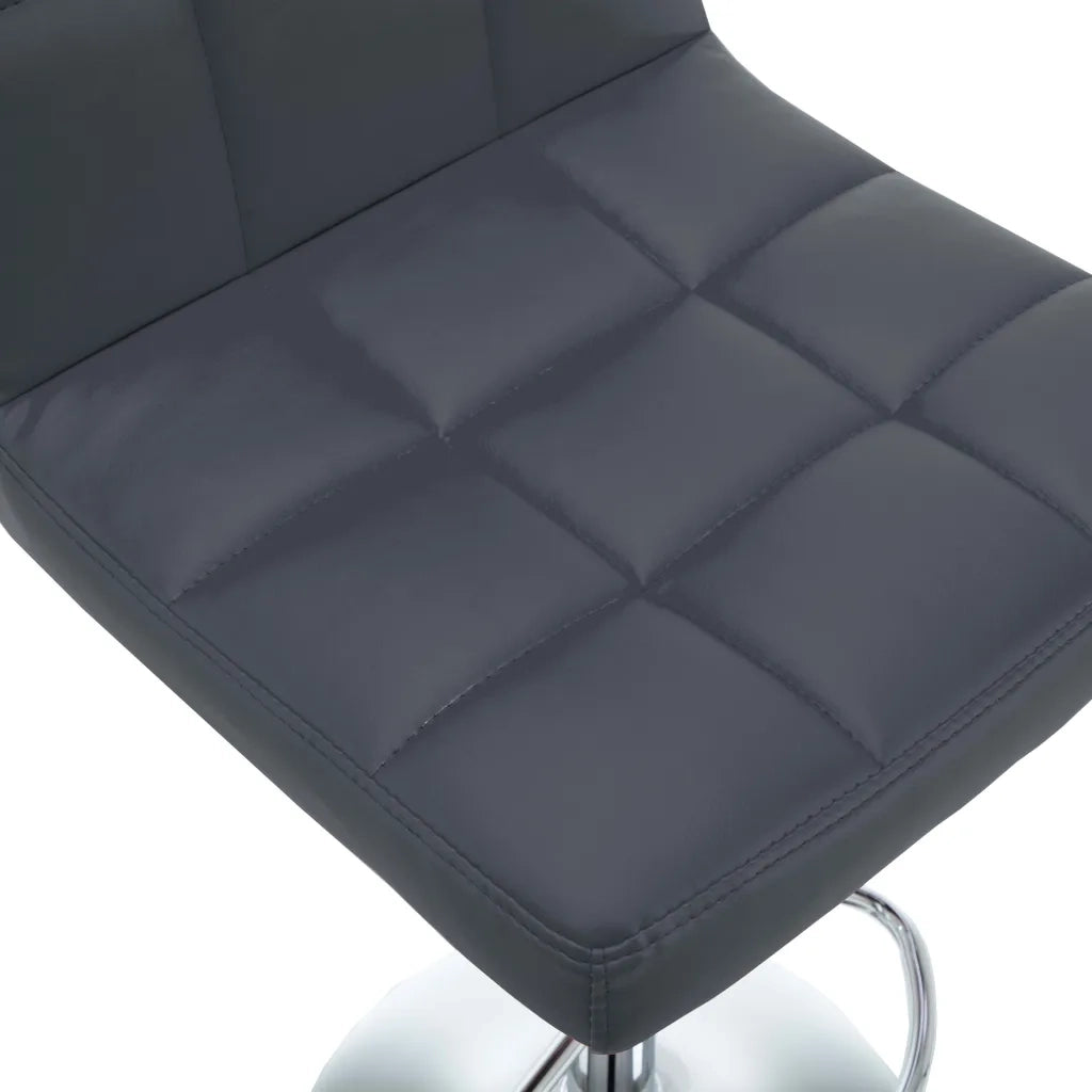Sgabelli da Bar 2 pz Grigi in Similpelle  cod mxl 55824