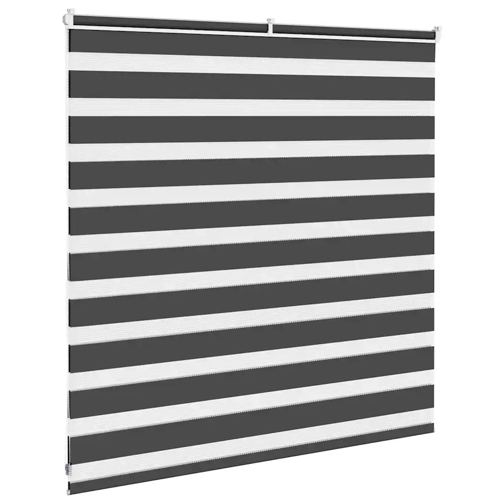 Tenda a Rullo Zebra Nero Larghezza Tessuto 140,9 cm Poliestere