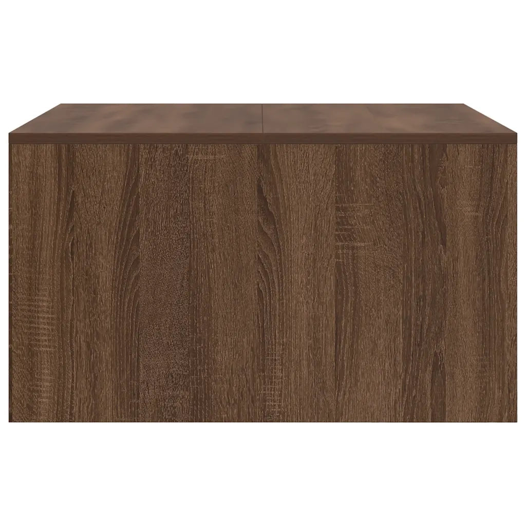 vidaXL Tavolino da Salotto con Cassetti Rovere Marrone 70,5x70x40 cm