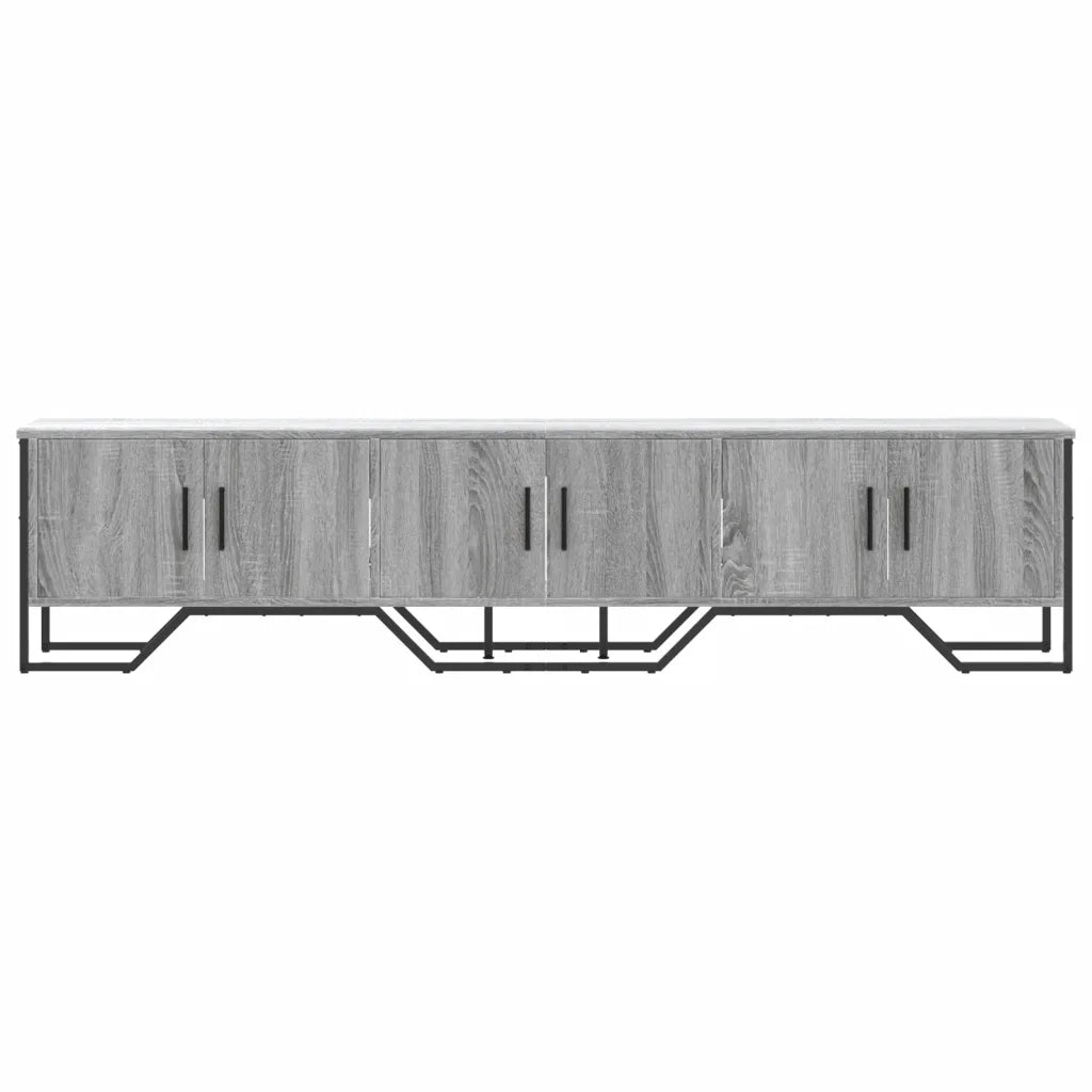 Mobile Porta TV Grigio Sonoma 180x34x41cm in Legno Multistrato