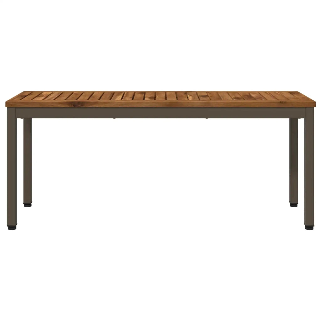 Panchina da giardino 108,5 x 35 x 45 cm Naturale e Caffè 901297