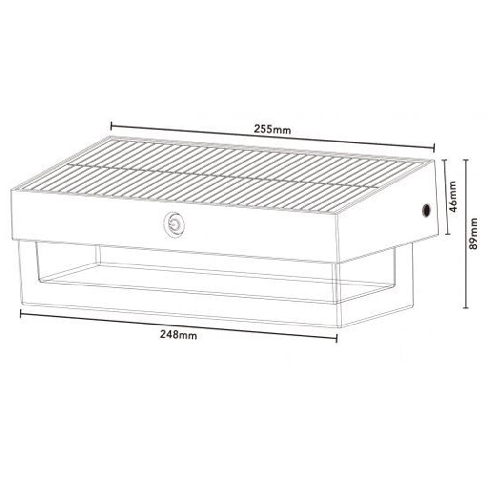 Trade Shop - Applique Solare Con Sensore Movimento 3 Modalità Luce 6000k Ip54 Da Esterno Zq-bd-006gy -