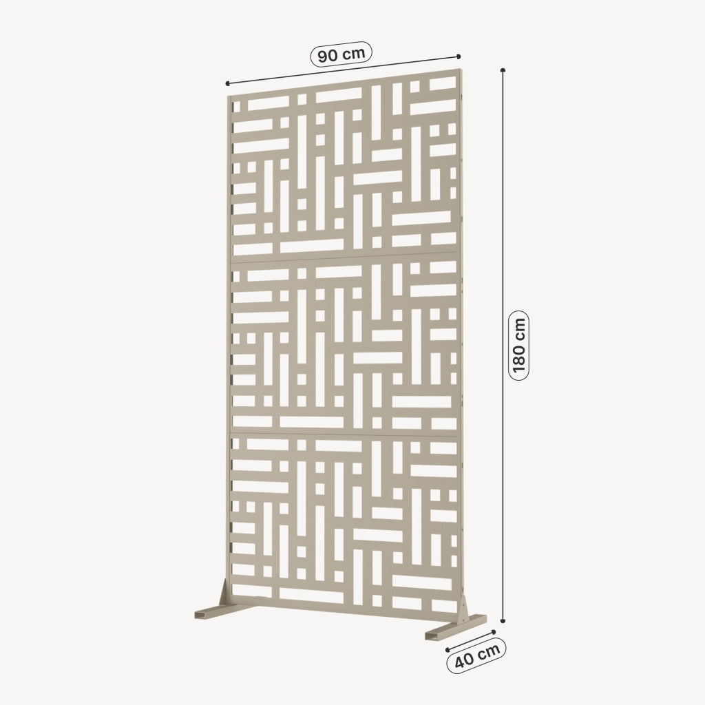 Pannello Divisorio Bernalda Struttura Traforata in Acciaio 180 x 90 cm Cachi casa.pro