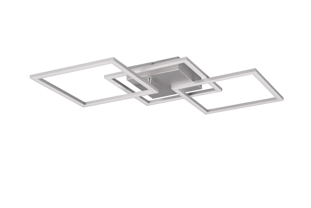 Plafoniera RL Trail quadrati cromata LED 31W 3000K