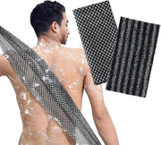 Asciugamano Esfoliante Extra Lungo - Asciugamano di Peeling - Asciugamano per il Corpo - Bagno e Doccia - Pulizia Profonda Unisex - Risparmio di Lavoro - Pacchetto da 2
