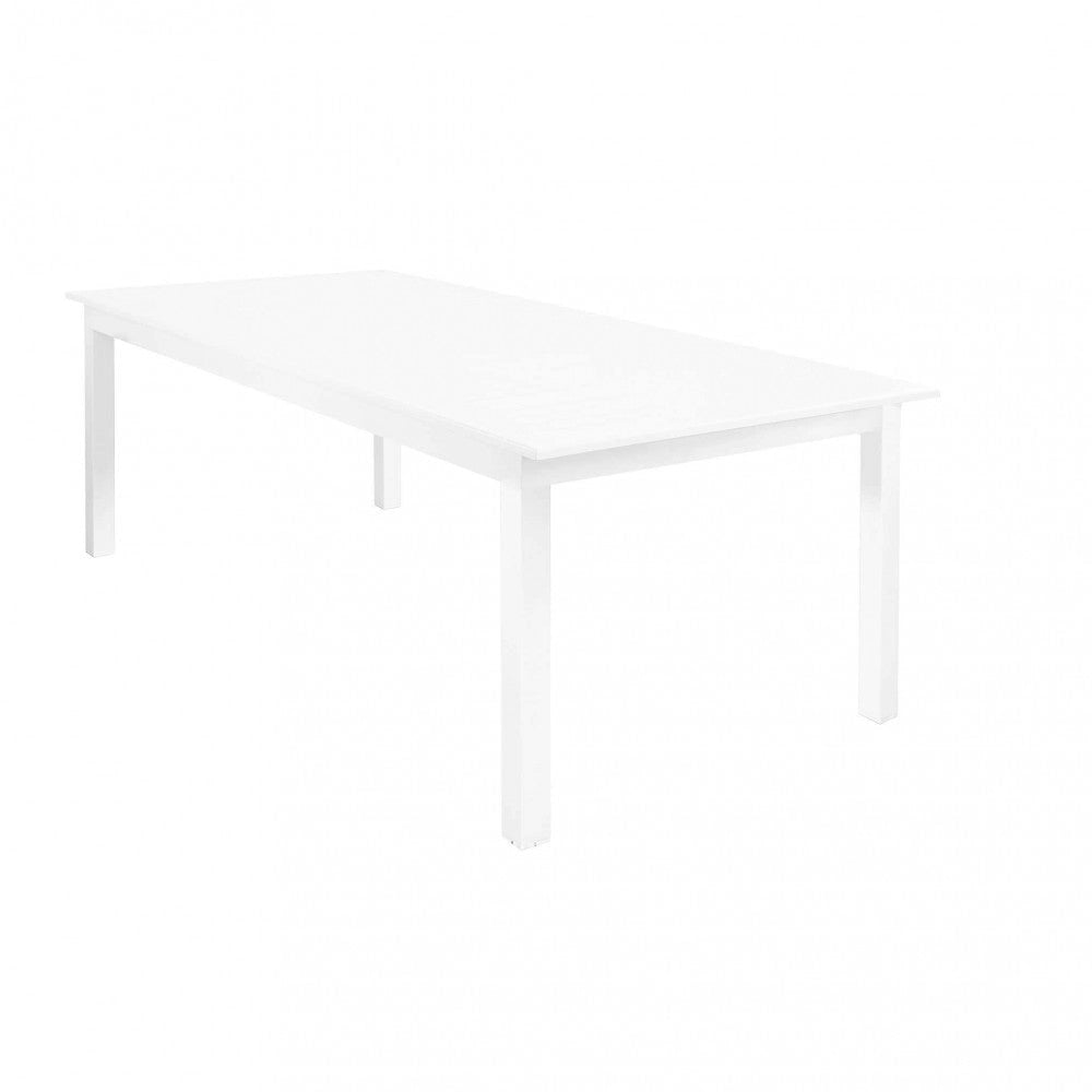 Tavolo Cuba Allungabile 220/280x100x75 h cm in Alluminio Bianco