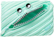 Etui per penna per bambini - massimo 60 penne - lavabile in lavatrice - chiusura a zip lunga - colore menta