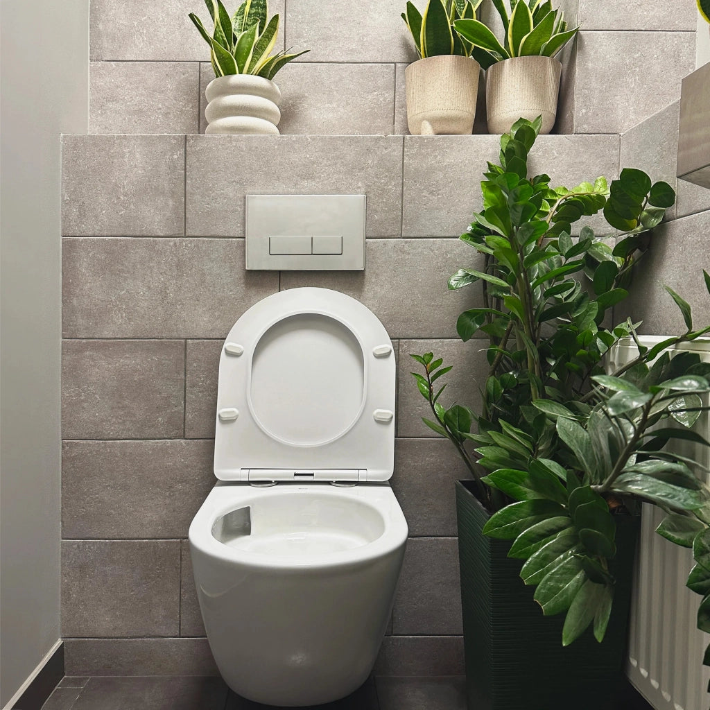 Vaso Wc Sospeso Rea Carlo Mini Tornado Rimless Flat N