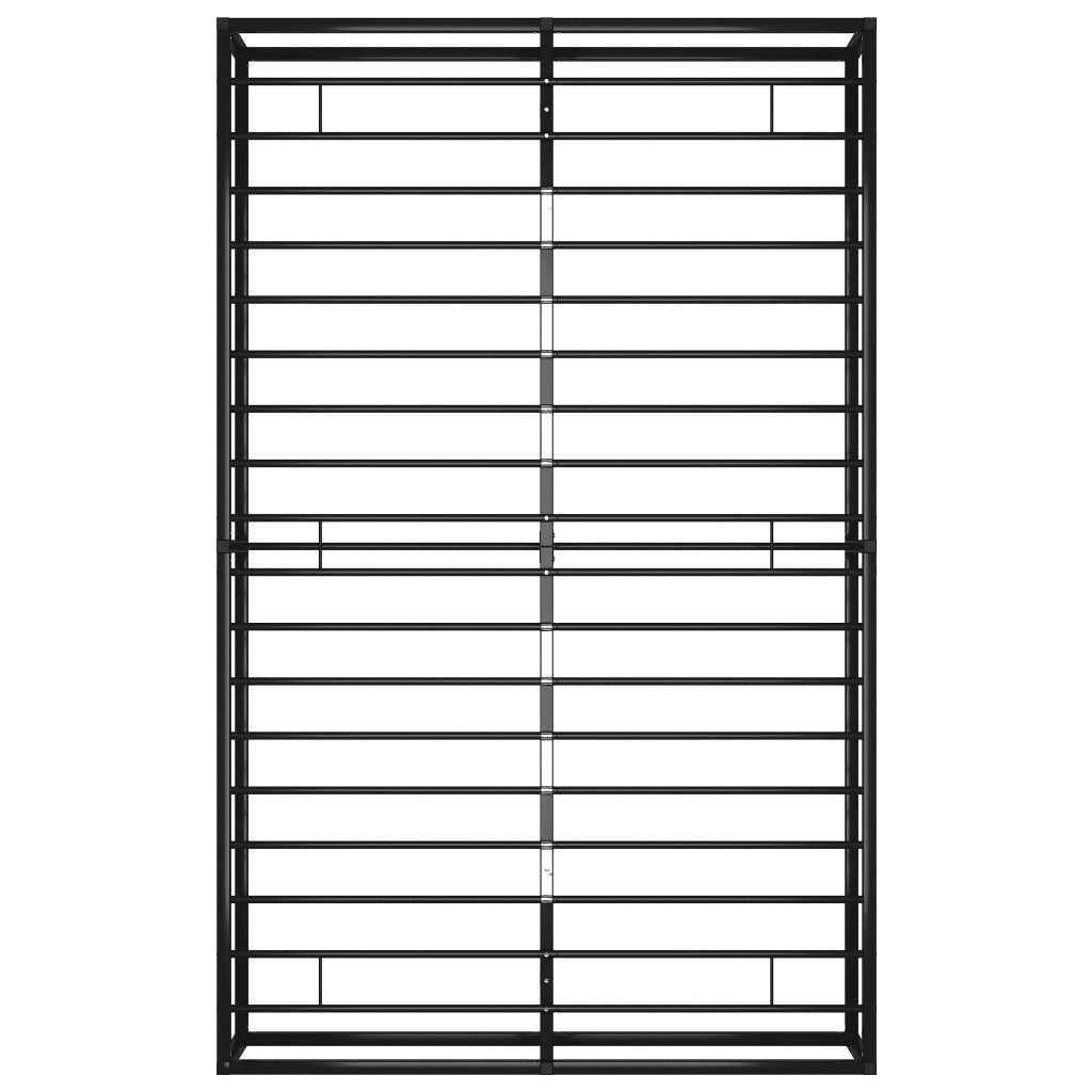 Giroletto-Struttura Letto Nero in Metallo 120x200 cm 686295