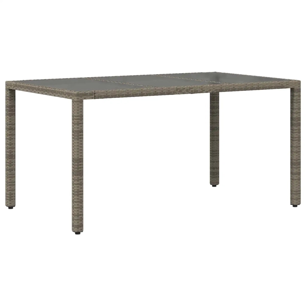 Set da pranzo per esterni 5 pz Grigio polyrattan 3448938