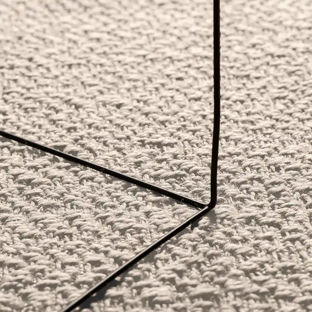 Tappeto ZIZUR Crema 140x200 cm Aspetto Iuta Interni ed Esterni