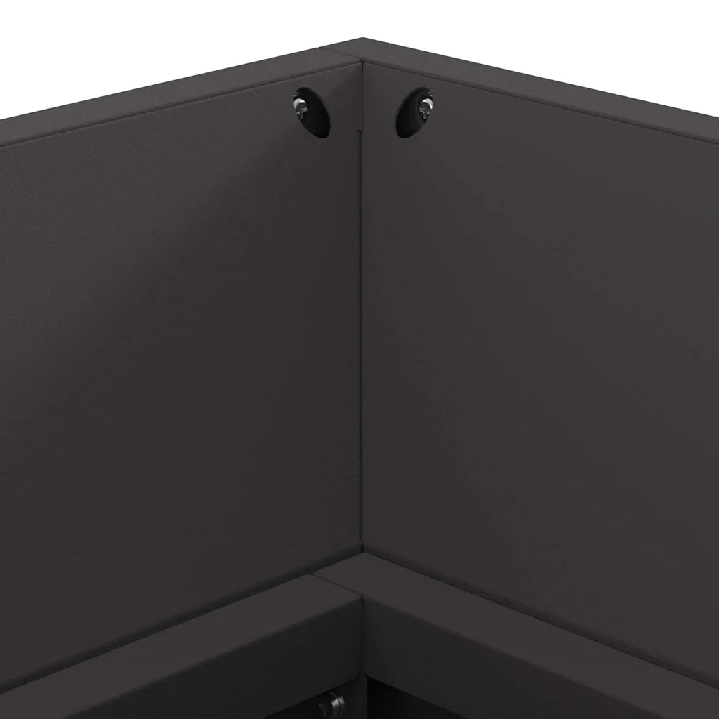 Focolare Nero 160 x 45 x 35 cm Acciaio CFW9244231