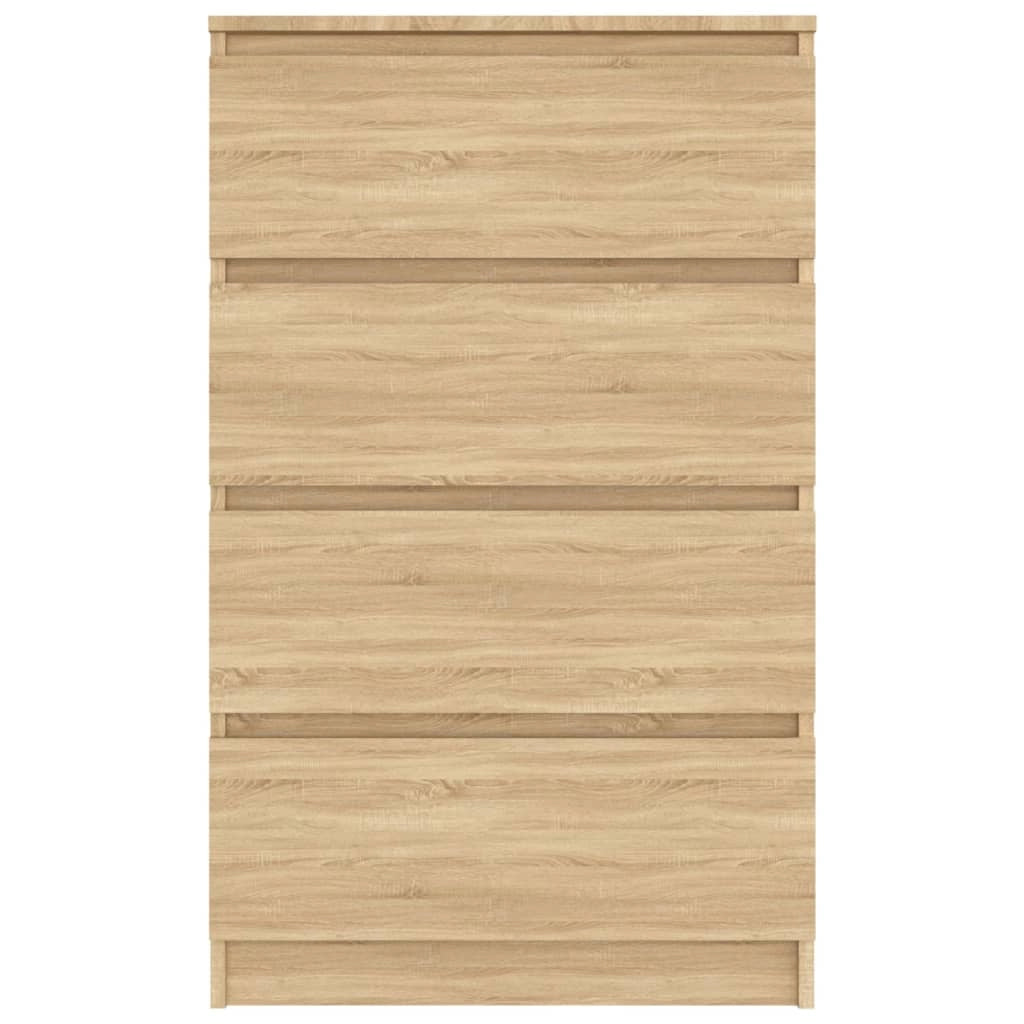 Buffet credenza cassettiera armadio mobile contenitore organizer cucina soggiorno rovere Sonoma 60 x 35 x 98,5 cm legno ingegnerizzato marrone 02_0031617