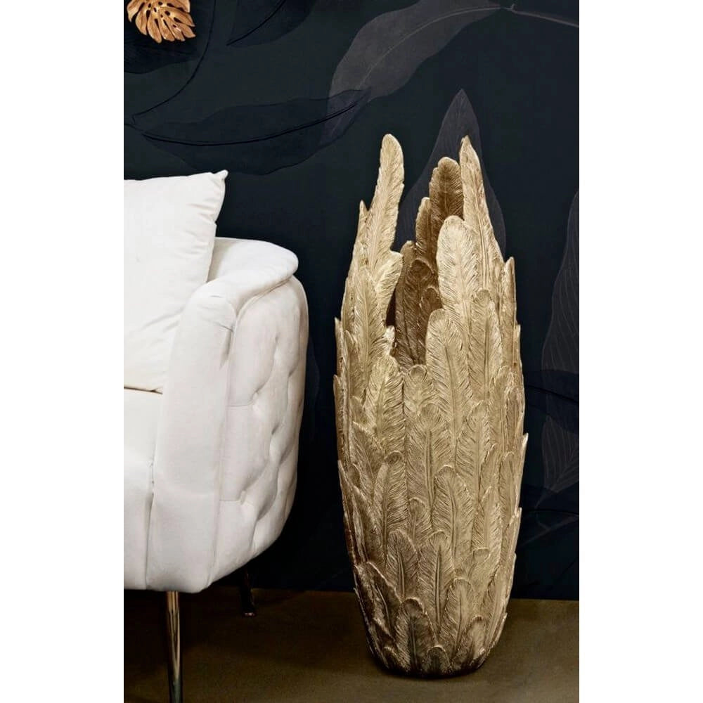 Vaso Grande con Piume cm 34,5X34X91 - PIUME