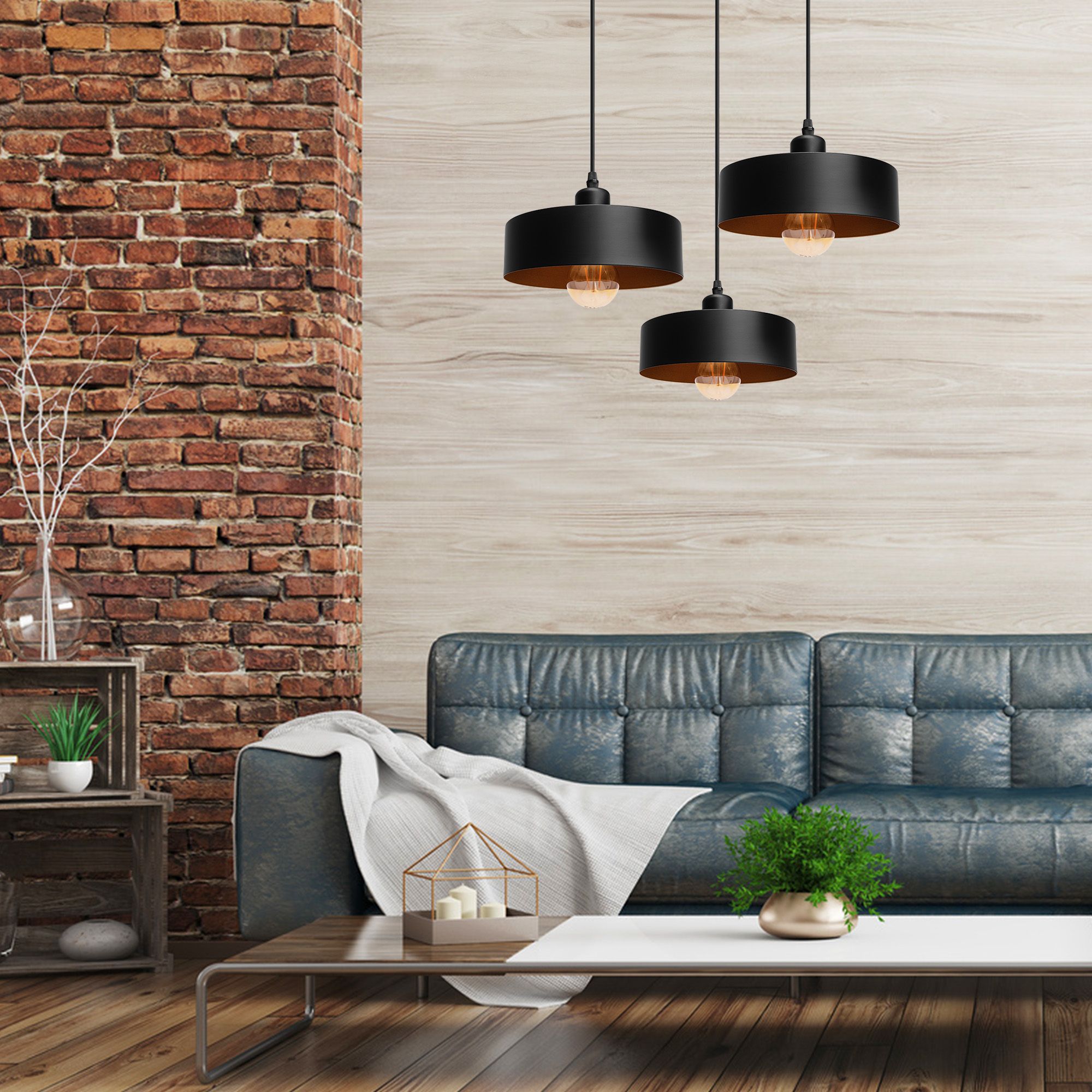 Lampada APP1334-3CP Black Gold