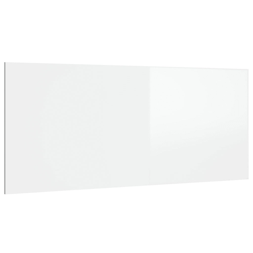 Testiera per Letto-Testata-Testiera Decorativa Bianco Lucido 200x1,5x80cm Legno Multistrato