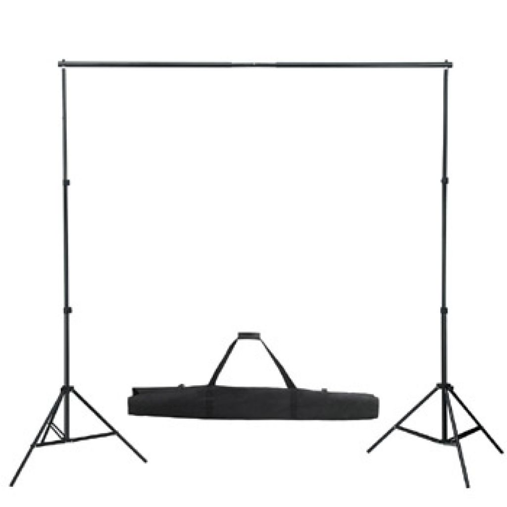 Kit studio fotografico completo + sfondo verde seamless 3x3 mt studio fotografico professionale 1802011/4