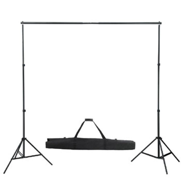 Kit studio fotografico completo + sfondo verde seamless 3x3 mt studio fotografico professionale 1802011/4