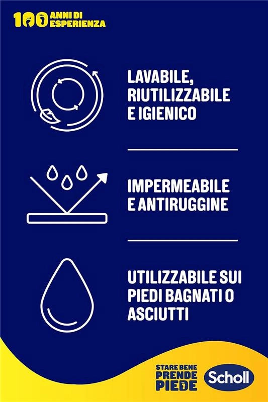 SCHOLL LIMA PER PIEDI CON CRISTALLI DI DIAMANTE A DOPPIA SUPERFICIE ABRASIVA PER CALLI 2 SUPERFICI IMPUGNATURA ANTISCIVOLO