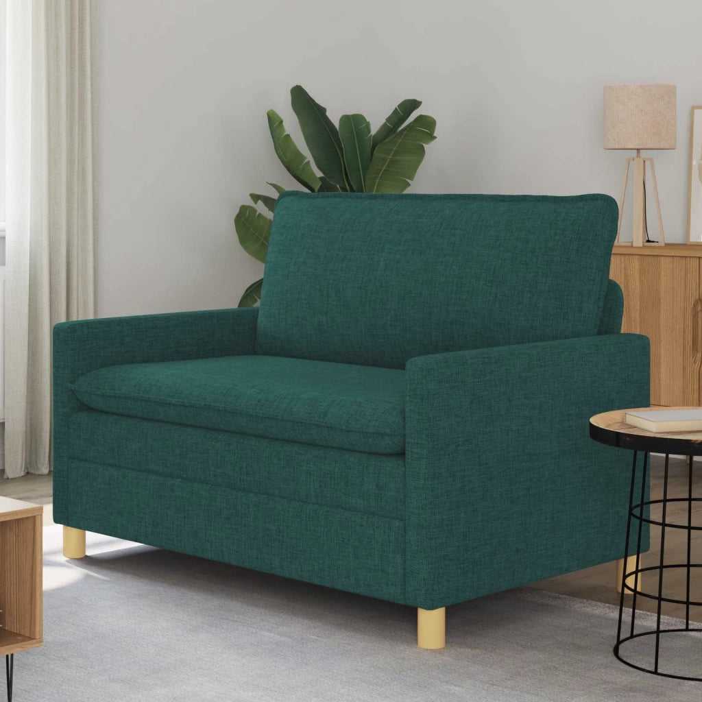 Divano Verde Scuro 126 x 81 x 87,5 cm Tessuto