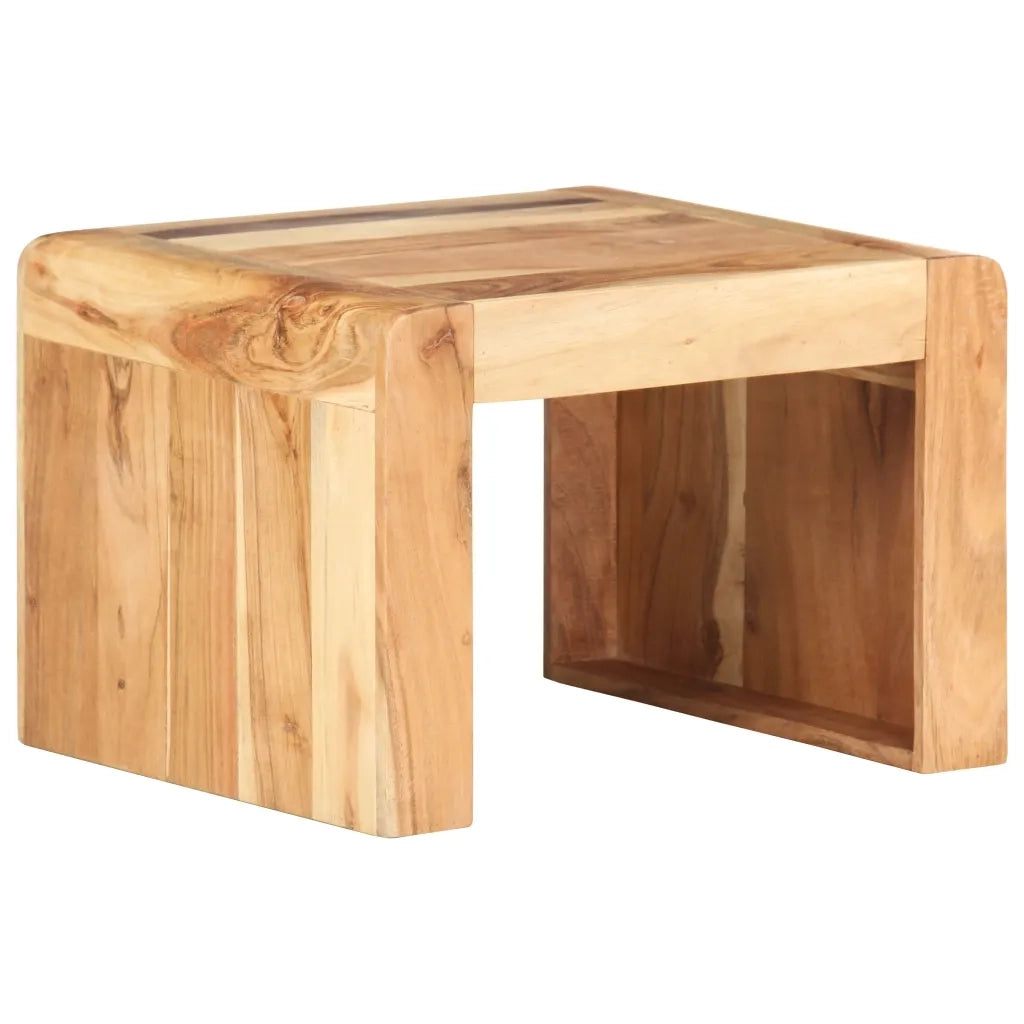 Tavolino Laterale 40x40x30 cm in Legno Massello di Acacia cod mxl 11562
