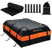 Borsa da tetto impermeabile per auto 132 x 100 x 43 cm con 560 L di spazio adatta a tutti i veicoli stile moderno PVC nero 20_0011502
