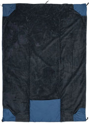 Coperta Versa Luxe 203 x 147 Cm Antracite/Blu