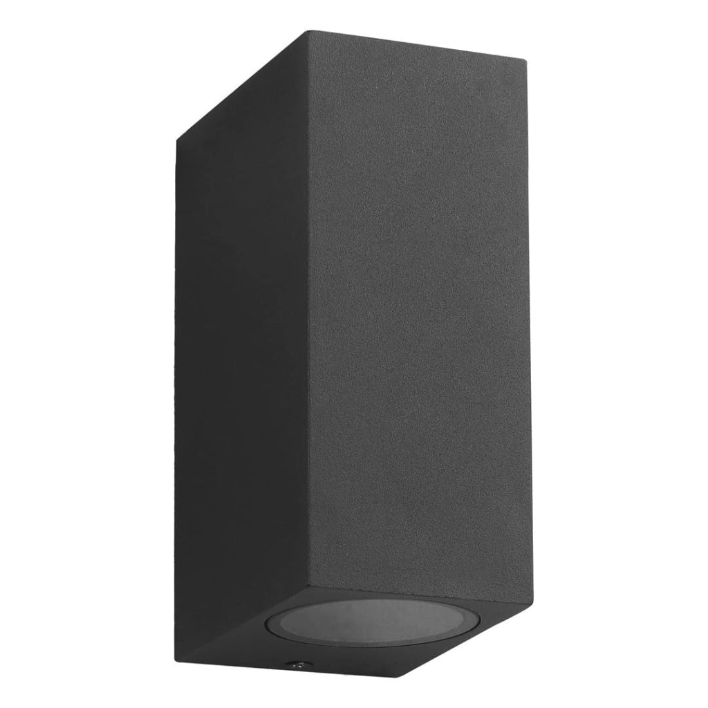 Applique esterna BOKA Eko-Light 2xGU10 nera IP44 alluminio