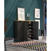 Scarpiera 3 ante IDEA antracite-rovere made in Italy