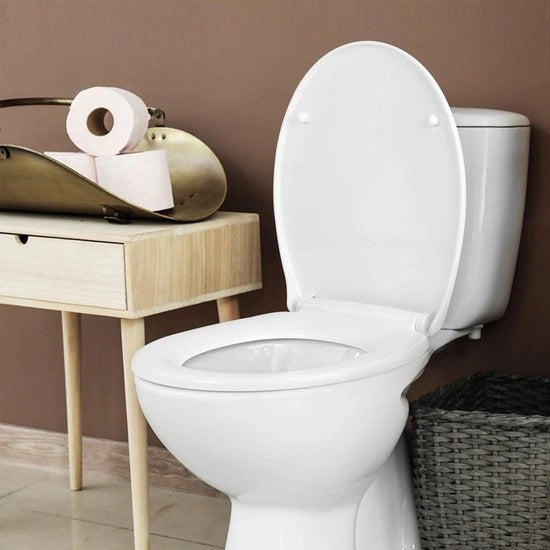 meccanismo di chiusura per wc - coperchio wc con chiusura rapida per una facile pulizia, coperchio wc in duroplasto