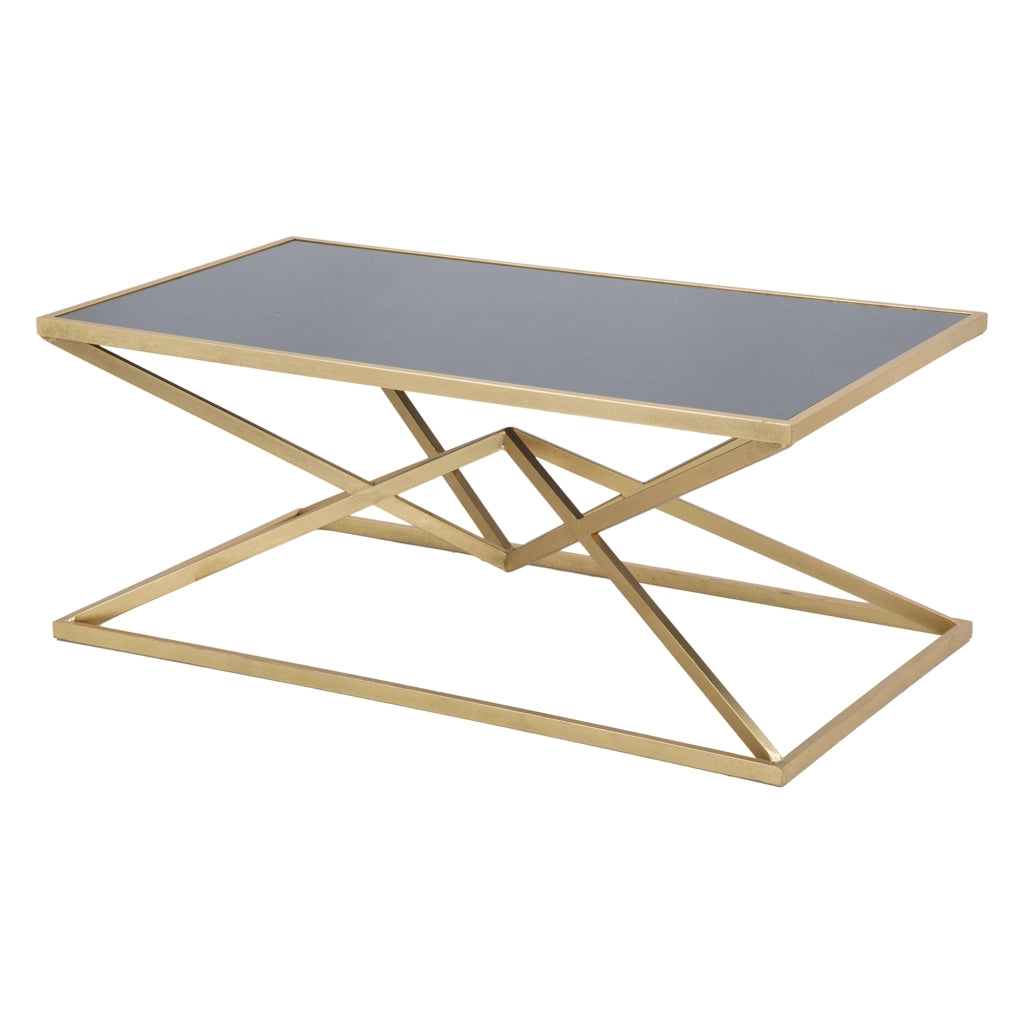 Keswic, Tavolino da Salotto Forma Rettangolare, 110x60x45h cm Nero