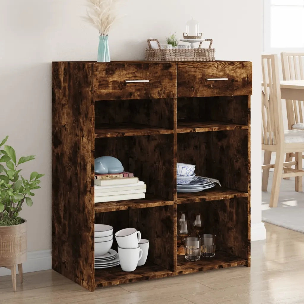 vidaXL Credenza Rovere Sonoma 80x42,5x93 cm in Legno Multistrato