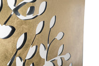 Pannello Maternity Oro 120x2x64 cm in Ferro MDF e Specchio Oro