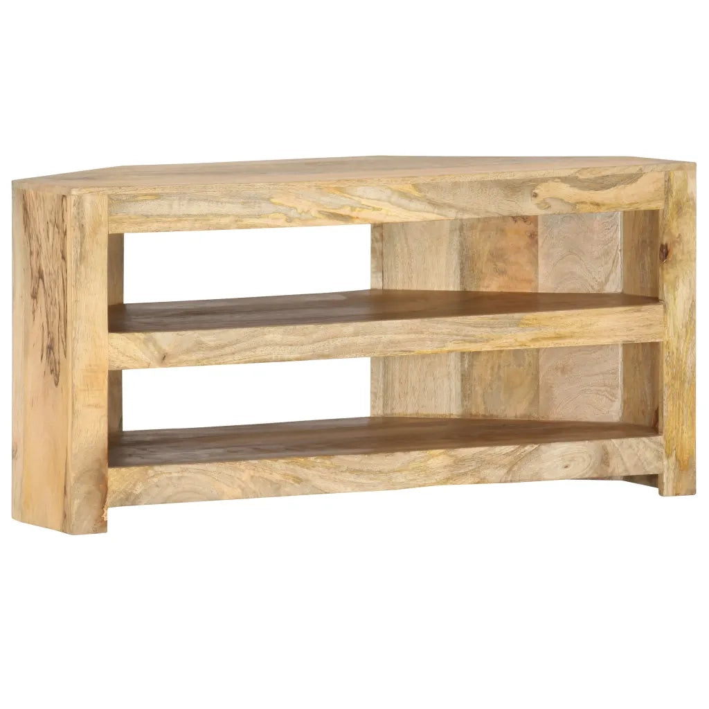 Mobile Porta TV Angolare 90x45x45 cm in Legno Massello di Mango cod mxl 55601