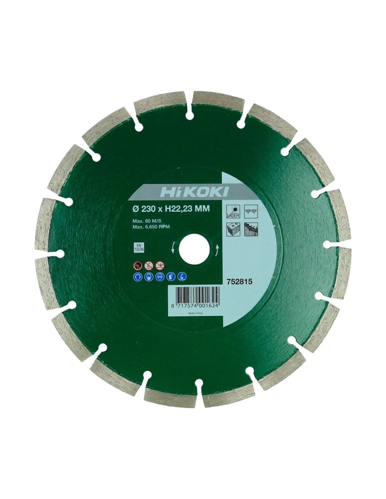Disco da taglio diamantato Ø 125 x 22,2 x 10 mm HIKOKI