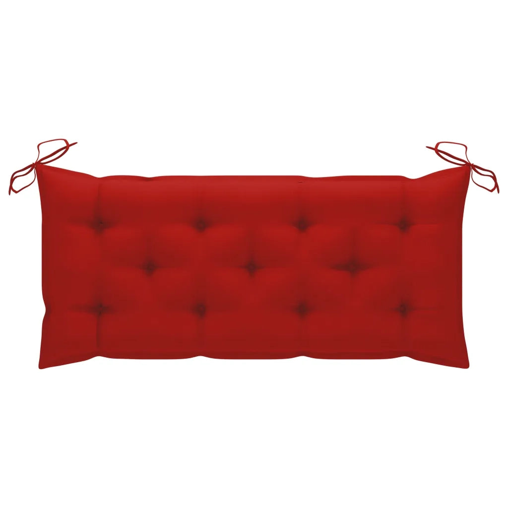 Panca da Giardino con Cuscino 120 cm in Bambù 3063897