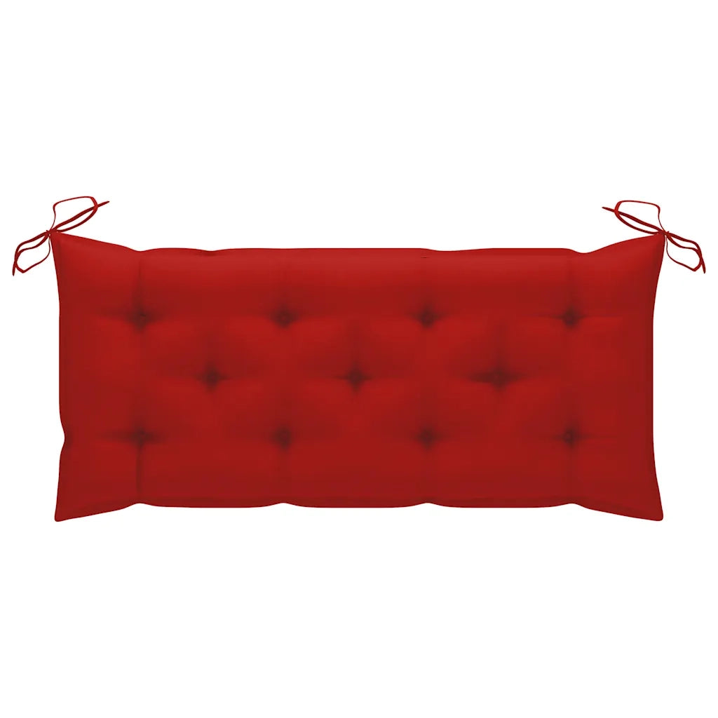 Panca da Giardino con Cuscino 120 cm in Bambù 3063897